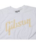 Gibson Distressed Logo Tee (White) - LG - koszulka