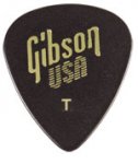 Gibson Standard Style Picks Black Thin 72 szt. GG74T - kostki