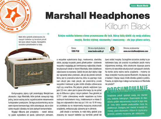 Marshall Headphones  Kilburn Black