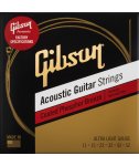 Gibson Coated Phosphor Bronze Acoustic Guitar Strings 11-52 Ultra-Light Gauge struny